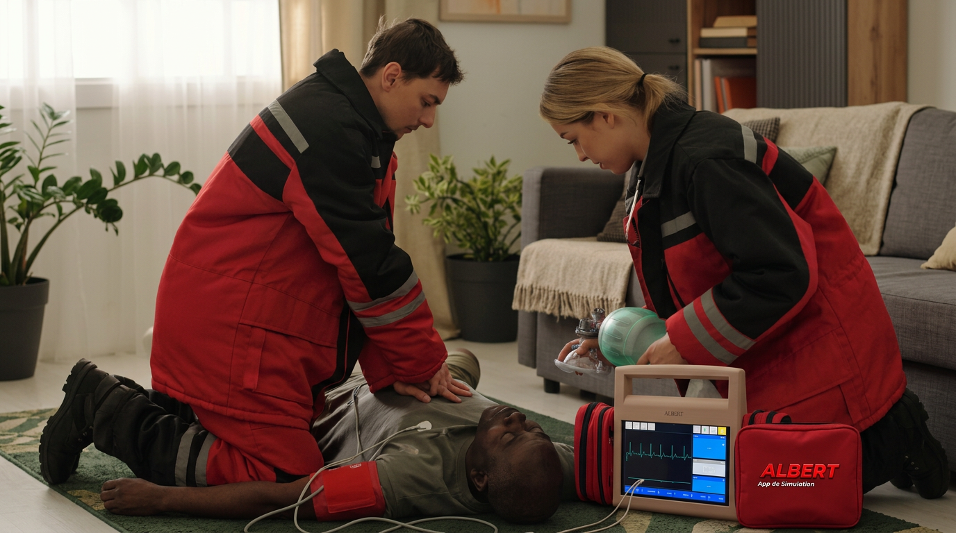 ALBERTSIM intégré dans une mise en situation de secours