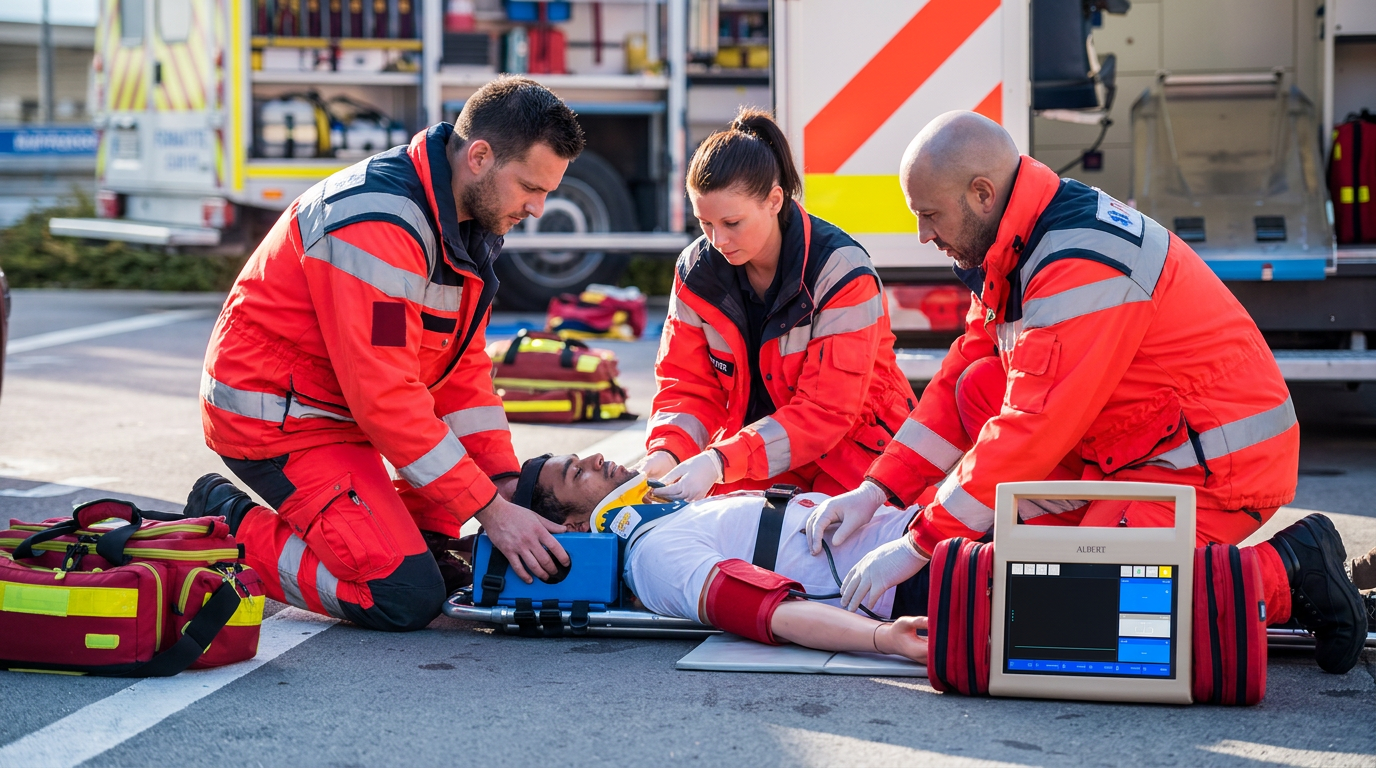 ALBERTSIM dans une scène de secours